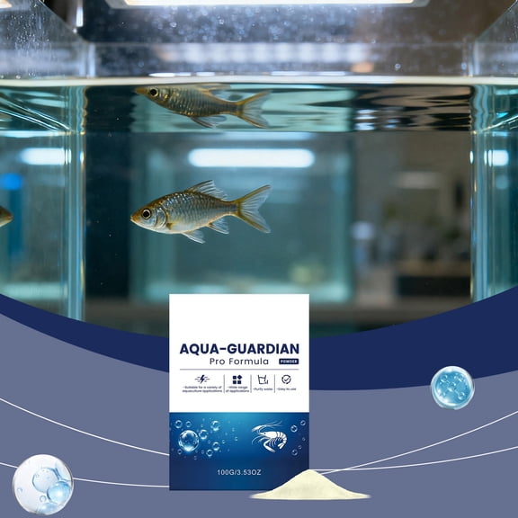 DAMAI Water Quality Clarification Powder, Purifies Water with Clear Long Lasting Cleanliness & Home Fish Tank Care Formula, Aquarium Purification Treatment for Clean Water Maintenance