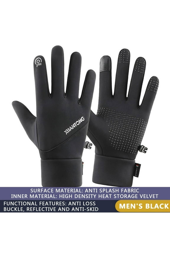 Waterproof Winter Ski Gloves Thermal, Thinsulate Thick Warm Gloves, Windproof Touch Screen Snow Gloves, Snow Warm Cycling Gloves Cold Weather, Driving Biking Running