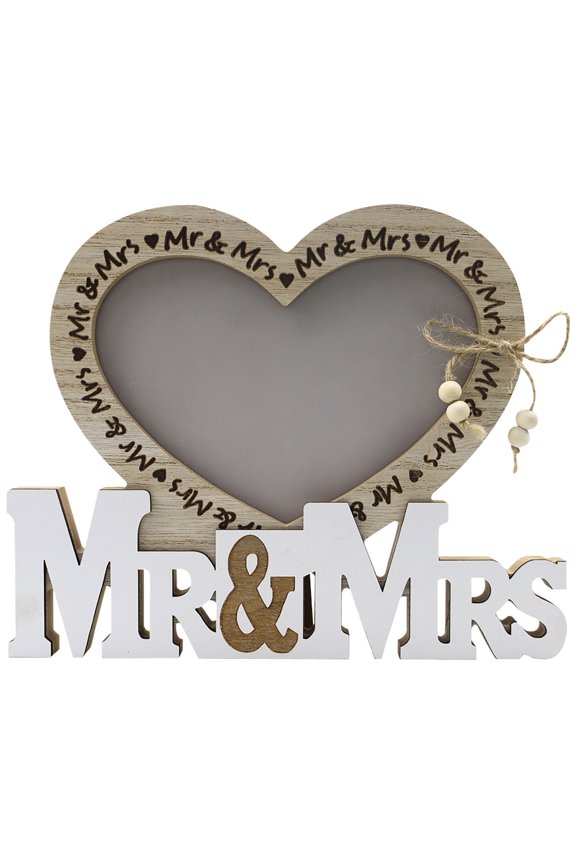 Wedding Gifts for Couples Picture Frame Wooden, Newlywed & Anniversary Valentines Bride Gifts for Husband Wife Anniversary Birthday Gifts for Bride Bridegroom Mr and Mrs Picture Frame