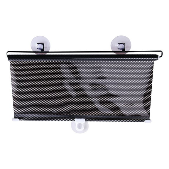DAMAI Windshield Sun Shade, Car Automatic Retractable Sunshade,Car Protection Windshield Sun Block,Visor Shade Curtain Sun (Black 40x60cm)