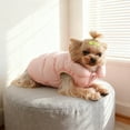 thumbnail image 1 of DAMAI Winter Waterproof Windproof Reversible Dog Vest Coat Warm Dog Vest for Cold Weather Dog Down Jacket for Exrta Small, Small Dogs(Pink,L), 1 of 6