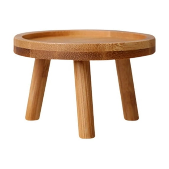 DAMAI Wood Plant Stand, 4.13 Inch Wood Indoor Plant Holder Succulents Plant Pot Raiser Decorative Pot Stand Corner Planter Stand, Plant Stool Display Stand for Outdoor, Garden, Patio