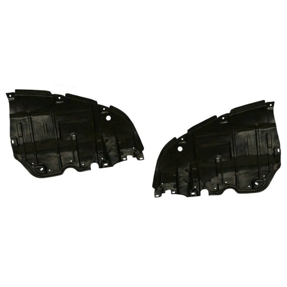 DAMAIJOY 1 Pair Engine Under Cover Splash Shield Left Driver Right Passenger Side Plastic for Lexus for ES350 Base 2007-2012 Black Primed 12698563 5144133120
