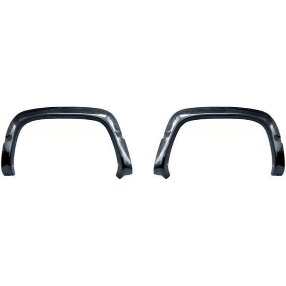 DAMAIJOY 1 Pair Wheel Protector Flare Rear Left Driver Right Passenger Black Thermoplastic Bolt-on Style for GMC,for Chevy Plastic 15723522 14459733