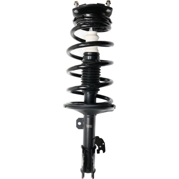 DAMAIJOY 1 Piece Front Right Passenger Side Shocks Black for Toyota for Sienna 3.3L 2004-2006 Non-Adjustable-Damping Type U-Bracket Lower Mount Style Shock Absorber and Strut Assembly-Part Name