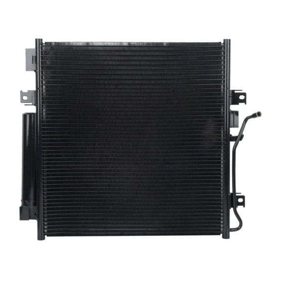 DAMAIJOY 1pc A/C Air Conditioning AC Condenser Front Side Parallel Flow Aluminum Silver V6 for Dodge for Nitro 3.7L/4.0L 2007-2011,for Jeep for Liberty 3.7L 2008-2012 20.6In-Core Height