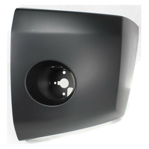 DAMAIJOY 1pc Bumper Face Bar End Cap Cover Extension Front Left Driver Side Plastic Primed with Fog Light Hole for Nissan for Armada 2005-2007 for Pathfinder Armada 2004 for Titan 2004-2007