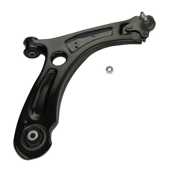 DAMAIJOY 1pc Control Arm Assembly Upper Front Left Driver Lower Side with Ball Joint Rubber Steel Black for VW for Jetta 2.5L 2011-2014 & 2.0L 2011-2018 & 1.8L 2014-2018 & 1.4L 2016-2018