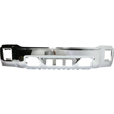 Perfect Fit Front Chrome Steel Bumper W/ Brackets + Primed Lower Valance For 2003-07 GMC Sierra 1500-3500