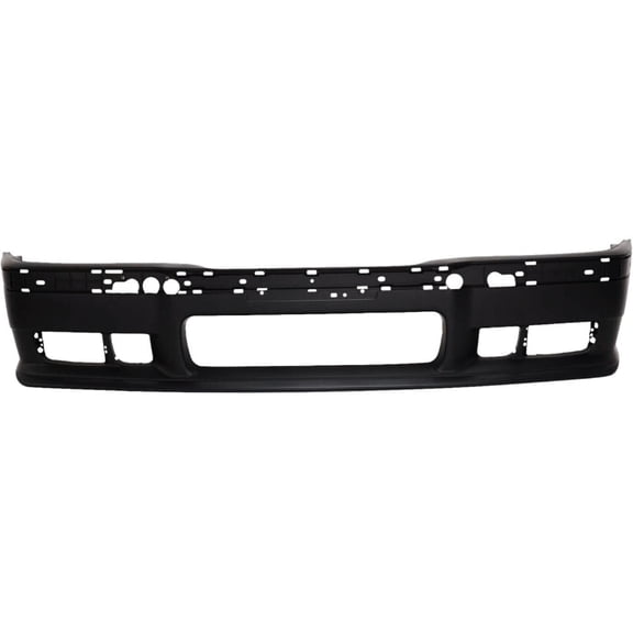 DAMAIJOY 1pc Front Primed Plastic Bumper Cover Primed W/ Fog Lamp Holes for BMW for M3 Base 1995-1999 with Mounting Bracket(S)-Assembly 12741833 51112252253