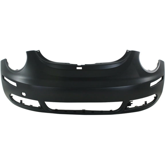 DAMAIJOY 1pc Front Primed Plastic Bumper Cover W/ Fog Lamp Holes for VW for Beetle 2006-2010