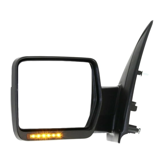 DAMAIJOY 1pc Left Driver Side Chrome Power Heated Operate Exterior Door Rear View Mirror Front for Ford for F150 FX4//Lariat/Platinum/STX/XL/XLT 09-10 Without Auto-Dimming
