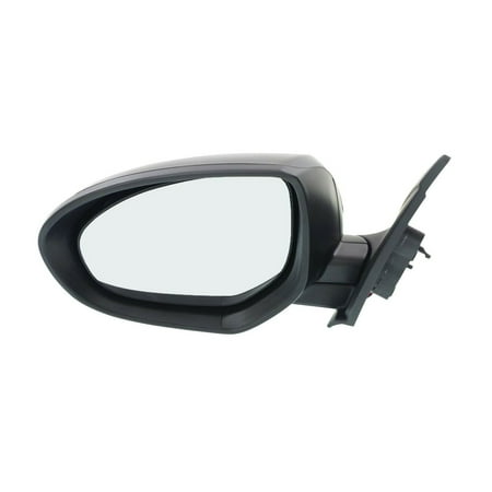 DAMAIJOY 1pc Left Driver Side Paintable Power Non-Heated Operate Manual Folding Exterior Door Rear View Mirror Replacement for Mazda 3 2010-2013 3 Sport 2010 2012-2013 Without Auto-Dimming