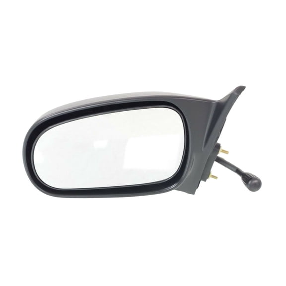 DAMAIJOY 1pc Left Driver Side Textured Black Manual Exterior Door Rear View Mirror 4Door for Honda for Civic DX/EX/LX 96-00 & 98-00 Without Auto-Dimming Non-Fold 955425 76250S01A05