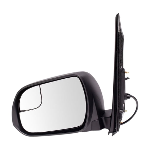 DAMAIJOY 1pc Left Driver Side Textured Power Operate Exterior Door Rear View Mirror Blind Spot Mirror Plastic for Toyota for Sienna Base 15-18 20 & CE/L/LE/Limited/SE/XLE 15-20 3pc Black-Cover