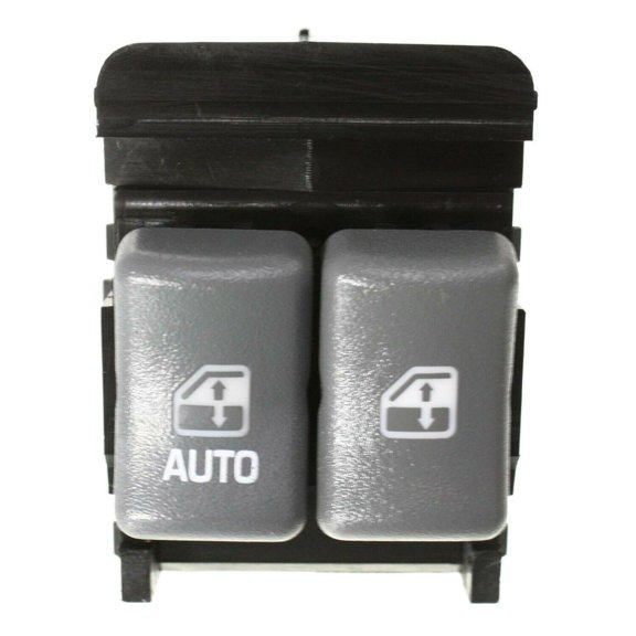DAMAIJOY 1pc Power Door Window Control Switch Front Left Driver Center Side Gray with 2 Buttons 7 Prong Connector for Pontiac for Grand Prix 1994-2002 for Sunfire 1995-2005 DS1453 901024