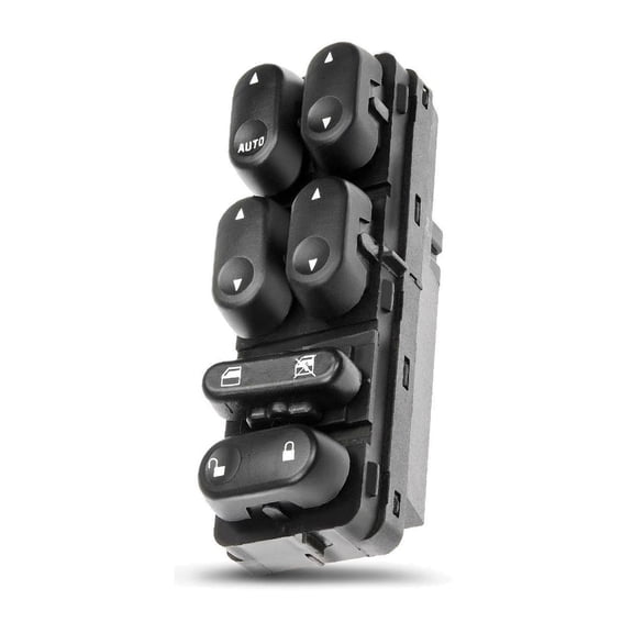 DAMAIJOY 1pc Power Door Window Control Switch Front Left Driver Side Black for Ford for Escape 2.0L 2001-2004 & 3.0L 2001-2007 & 2.3L 2005-2007 6 Buttons (with Dual Auto Buttons)-Buttons