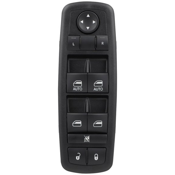 DAMAIJOY 1pc Power Door Window Control Switch Front Left Driver Side Plastic Black for Dodge for Durango 2014-2020,for Jeep for Grand Cherokee 2014-2021 Female-Connect Gender 11 Pins