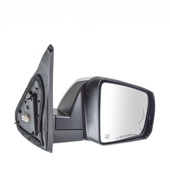 DAMAIJOY 1pc Right Passenger Side Chrome Black Power Heated Operate Exterior Door Rear View Mirror Signal Memory Blind Spot Puddle Chrome Plastic for Toyota for Tundra 2014-2018 Smooth Powered