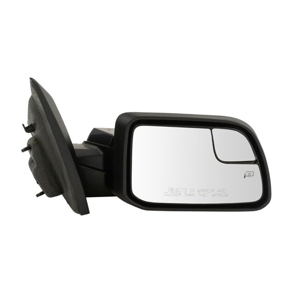 DAMAIJOY 1pc Right Passenger Side Paint to Match Manual Heated Exterior Door Rear View Mirror Spotter Glass Puddle Plastic for Ford for Edge Limited/SE/SEL/Sport 11-14 6pc Black-Cover