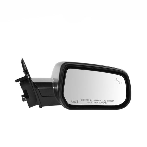 DAMAIJOY 1pc Right Passenger Side Satin Chrome Power Heated Operate Exterior Door Rear View Mirror Blindspot Memory Chrome Plastic Satin Chrome for Equinox 2013-2017 for Terrain 2013-2017 10pc