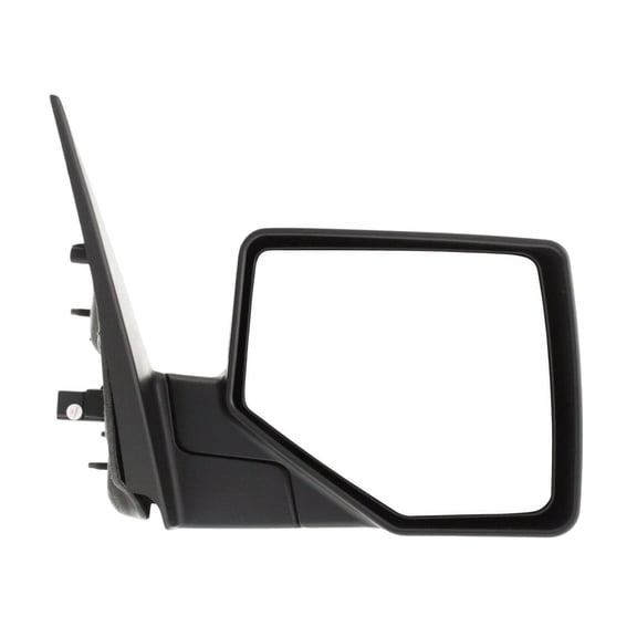 DAMAIJOY 1pc Right Passenger Side Textured Black Power Heated Operate Manual Folding Exterior Door Rear View Mirror with 1 Paintable and 1 Textured Black Cap for Ford Without Auto-Dimming