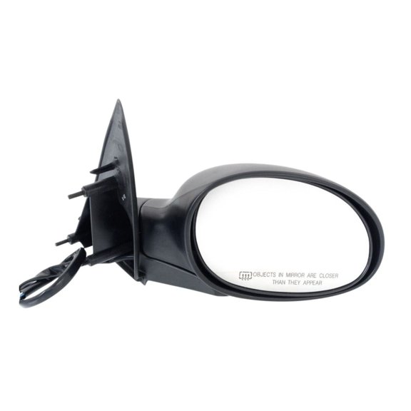 DAMAIJOY 1pc Right Passenger Side Textured Black Power Heated Operate Manual Folding Exterior Door Rear View Mirror Textured for Chrysler for PT Cruiser Base/Limited 01-03 Without Auto-Dimming