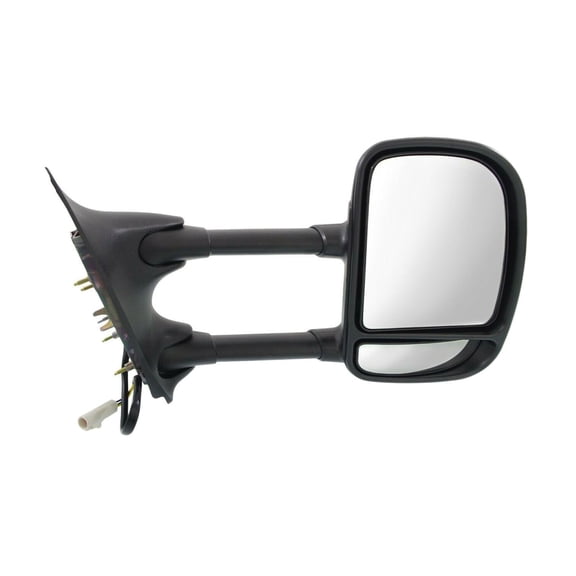 DAMAIJOY 1pc Right Passenger Side Textured Black Power Non-Heated Operate Manual Folding Exterior Door Rear View Mirror Tow Mirror Blind Spot for F550/F450/F350/F250 SuperDuty FD66ER