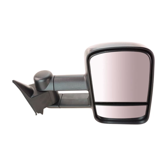 DAMAIJOY 1pc Right Passenger Side Textured Manual Exterior Door Rear View Mirror Towing Mirror Plastic for Chevy for Tahoe for C/K 2500/1500 Suburban for C/K 3500/2500/1500 Black-Cover 2pc
