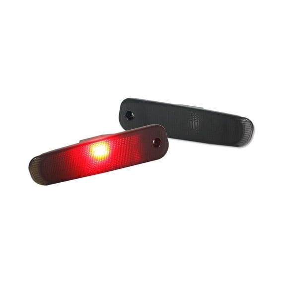 DAMAIJOY 2X Smoked Rear Bumper Red Side Marker Lights Z32 ABS+Pc Bulbs 1990-1996 for Nissan for 300ZX 2/Base/ 1990-1996 the of the Bulb Is Selectable-Specification ??50,000 Hrs-Lifespan