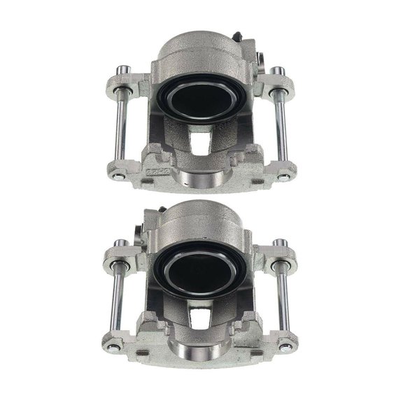 DAMAIJOY 2pcs Disc Brake Caliper Set Front Left Driver and Right Passenger Side Steel All Wheel Drive for Olds,for GMC,for Chevy,for Cadillac,for Buick M10 X 1.5-Bleeder Port Size