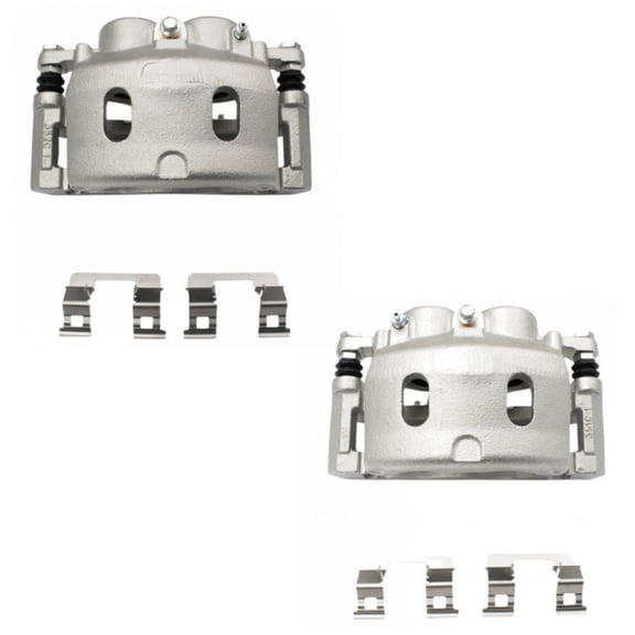 DAMAIJOY 2pcs Disc Brake Caliper Set Front Left Driver and Right Passenger Side Silver for GMC,for Chevy,for Cadillac 2pcs CLA37636