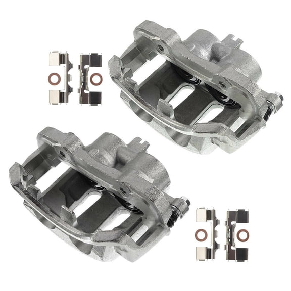 DAMAIJOY 2pcs Disc Brake Caliper Set Front Left Right 4 Wheel Drive with Bracket for Nissan for Frontier 1998-2004 for Pickup 1995-1997 for D21 1992-1994