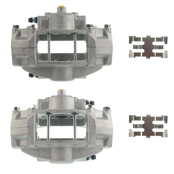 DAMAIJOY 2pcs Disc Brake Caliper Set Rear Left Driver and Right Passenger Side Metal for Nissan for 370Z 3.7L 2009-2018 M10 X 1.0-Bleeder?Port?Size Without Bracket 440111EA0A 44011JL02A