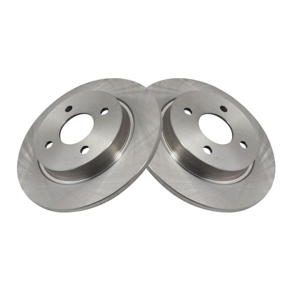DAMAIJOY 2pcs Disc Brake Rotor Set Rear Left Right Kit for Ford for EcoSport 2018-2021 4 Lug-Wheel Lug Count BR901736 BRA72750