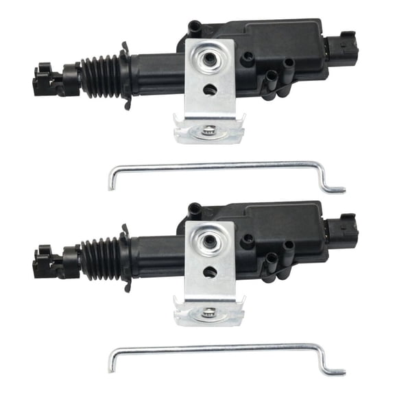 DAMAIJOY 2pcs Door Lock Actuators Rear Driver Passenger Left Right Side 2 Prong Pin Male Terminal and 1 Female Connector for Ford for Crown Victoria 2008-2011,for Lincoln for Town Car 2005-2011