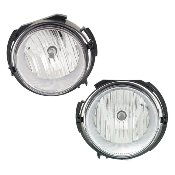 DAMAIJOY 2pcs Fog Light Front Left Right Driver Passenger Side Fog Lamp Clear Lens Panel W/ Bulbs for Chevy for HHR LS/LT 2006-2011 & LT Panel 2007-2010 & LS Panel 2007-2011 GM2593155 GM2592155