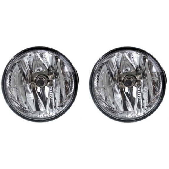 DAMAIJOY 2pcs Fog Light Front Left Right Side Clear Lens Chrome Interior Lens W/ Bulbs for Ford for Expedition 2007-2014 for Ranger 2008-2011 with Bulb(S)-Assembly FO2593221 16583005