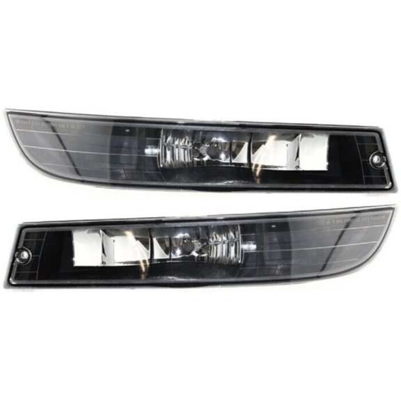DAMAIJOY 2pcs Fog Light Left Right Side Clear Lens W/ Bulb Fog Lamp for Chevy for Impala Base/LS 2000-2005 & SS 2004-2005 10309280 10309279