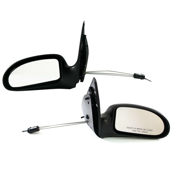 DAMAIJOY 2pcs Front Left & Right Side Manual Exterior Door Rear View Mirror for Ford for Focus LX/SVT/ZTS/ZTW 02-04 & SE 02-04 07 & ZX3/ZX5 02-06 & ZX4 /ZXW 05-06 6S4Z17682AA 6S4Z17683AA