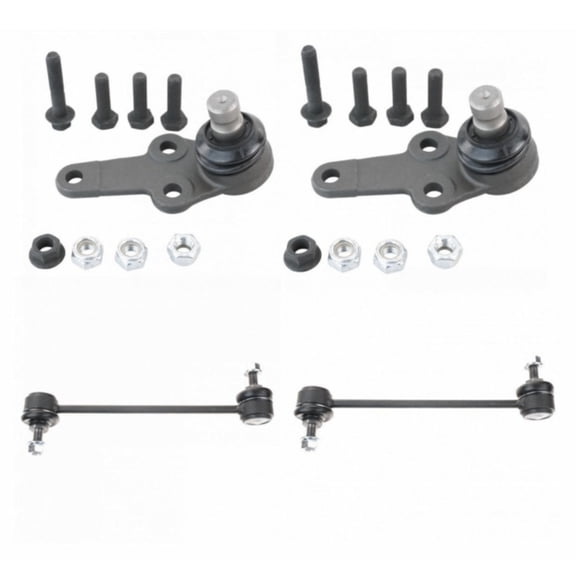 DAMAIJOY 2pcs Front Lower Ball Joints 2pcs Front Sway Bar Linkages Suspension Kit for Ford for Focus 2.3L 2004-2007 & 2.0L 2004-2010 & 2.5L 2007-2010 4pcs 1ASFK07257 K80066