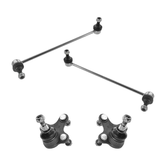 DAMAIJOY 2pcs Front Lower Ball Joints 2pcs Front Sway Bar Linkages Suspension Kit for Tiguan for Rabbit for Passat for Jetta for Golf for GTI for Eos for Beetle for A3 Quattro for A3 for R32