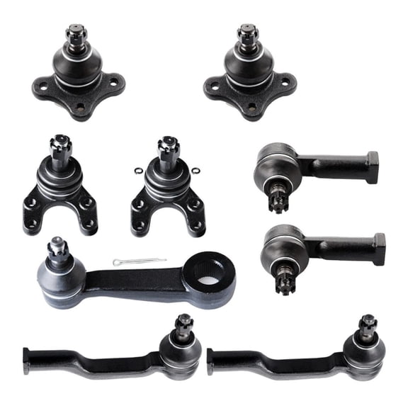 DAMAIJOY 2pcs Front Lower Ball Joints 2pcs Front Inner Tie Rod Ends 2pcs Front Outer Tie Rod Ends Suspension Kit Alloy Steel Coated Greasable for Mazda for B2200 2.2L 91-93 for B2600 2.6L 91-93