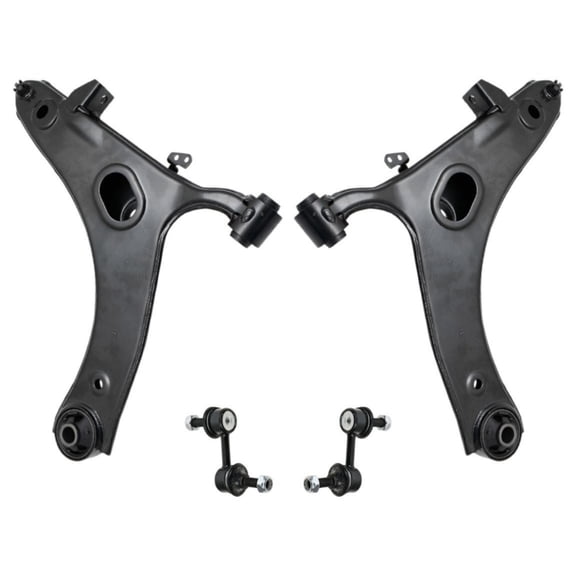 DAMAIJOY 2pcs Front Lower Control Arms with Ball Joints 2pcs Front Sway Bar Linkages Suspension Kit Left Driver Right Passenger Side Stamped Steel for Subaru