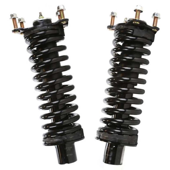 DAMAIJOY 2pcs Front Side Strut Complete for Dodge for Nitro 3.7L/4.0L 2007-2011,for Jeep for Liberty 2.4L 2002-2005 & 3.7L 2002-2012 Black 254-Compressed Length 18.1 in-Depth Nuts