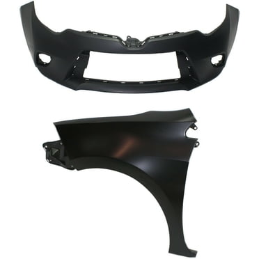 Primed Front Bumper Cover For 2014-2016 Toyota Corolla – CAPA Certified