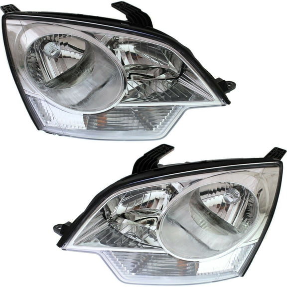 DAMAIJOY 2pcs Headlight Bulb Driver Passenger Side Clear Lens Headlamp W/ Bulb for Chevy for Captiva Sport 2012-2014,for Saturn for Vue 2008-2010