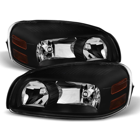DAMAIJOY 2pcs Headlight Factory Style Front Left Right Driver Passenger Side Clear Lens Black Housing Headlamp for Montana 05-09 for Relay 05-07 for Terraza 05-07 for Uplander 05-09