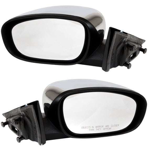DAMAIJOY 2pcs Left Right Chrome Power Heated Operate Exterior Door Rear View Mirror for Chrysler 300 2005-2010,for Dodge for Charger 2006-2010 for Magnum 2005-2008
