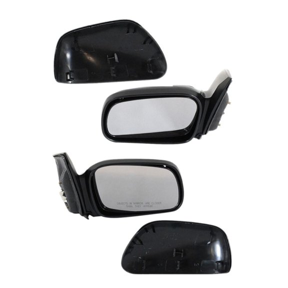 DAMAIJOY 2pcs Left & Right Driver & Passenger Side Light Textured Power Heated Operate Exterior Door Rear View Mirror 2Dr for Honda for Civic DX/EX/LX/Si 06-11 & DX-G 08-11 & EX-L 09-11